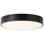 Brilliant Slimline Luz de techo Metal Plástico Negro Blanco 22W 2400lm - 830 Luz Cálida | 330mm