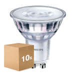 Multipack 10x Philips Corepro LED Foco GU10 PAR16 4W 345lm 36D - 827 Luz muy Cálida | Regulable - Reemplazo 50W