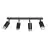 Emibig Luz de techo Hiro Acero Negro | Apta para 4x GU10 - Max 10W