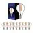 Multipack 10x Noxion Lucent Lustre LED E14 Esférica con Filamento Clara 4.5W 470lm - 827 Luz muy Cálida | Regulable - Reemplazo 40W