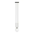 Emibig Colgante De Luz Glam Acero Negro | Apta para 1x E14 - Max 10W